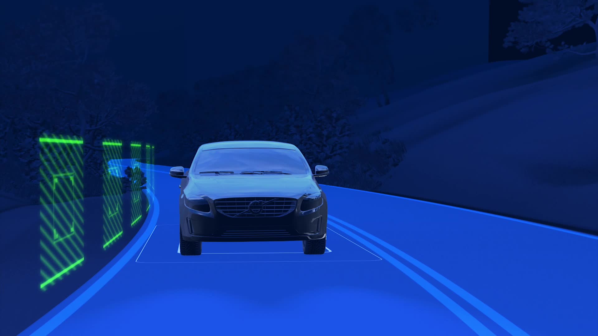 Volvo - Предотвращение съезда с дороги