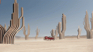 нового кроссовера Mitsubishi Eclipse Cross в пустыне (720p)